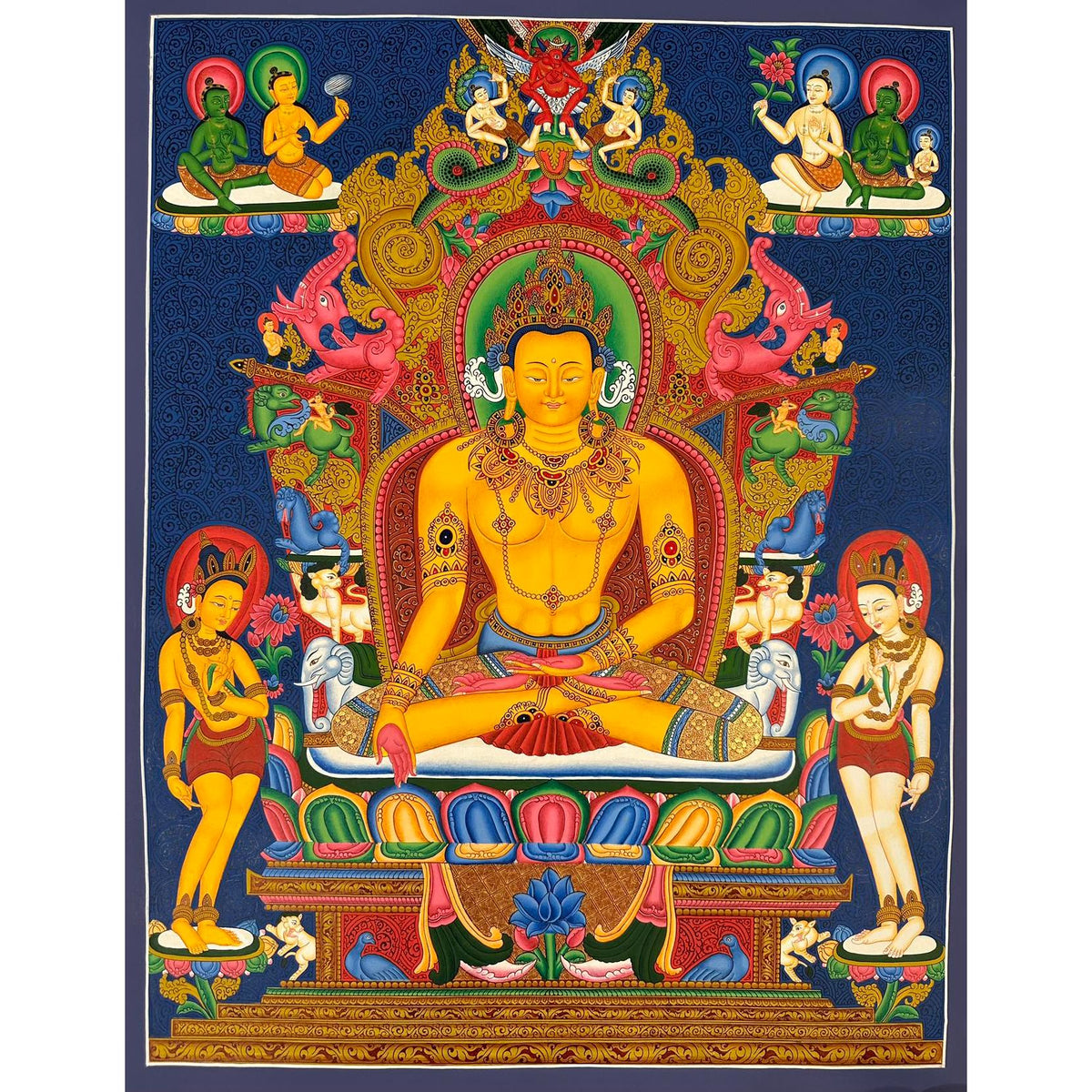 Ratnasambhava Buddha Thangka– Art Of Tibet