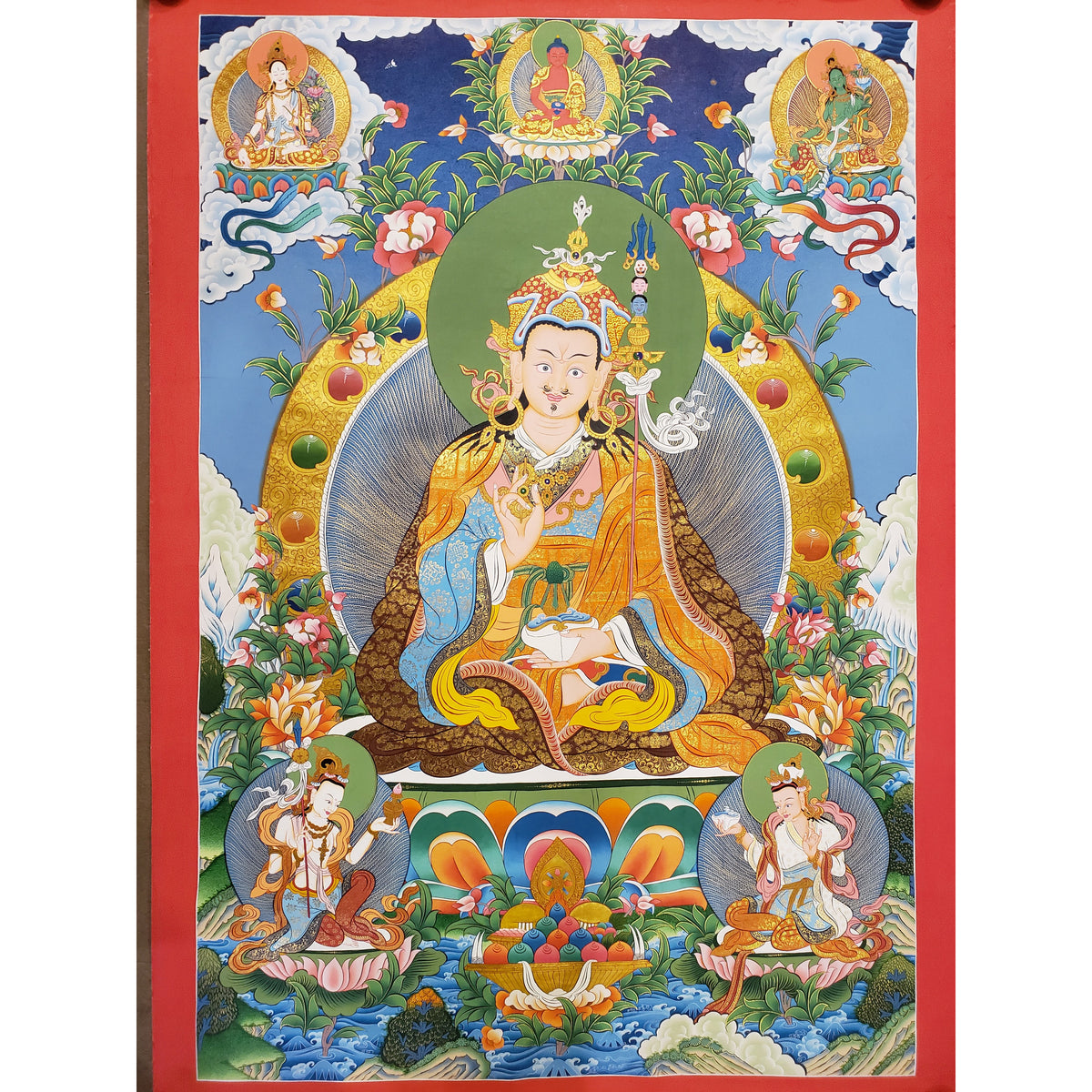 Guru Rinpoche Padmasambhava Thangka– Art Of Tibet