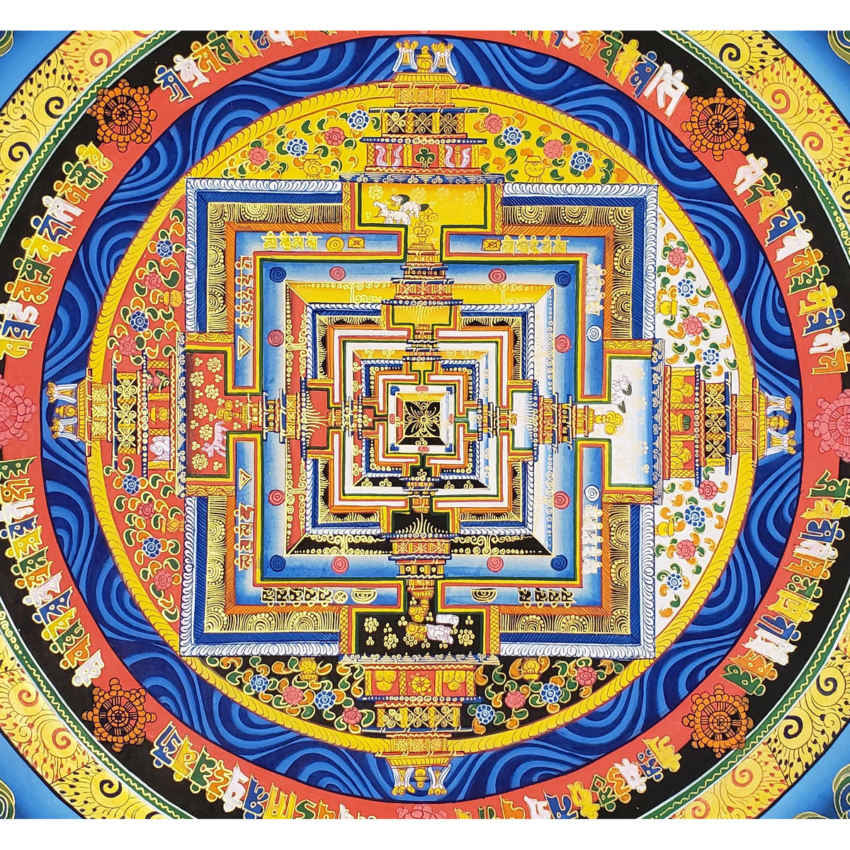 Kalachakra Mandala Tibetan Thangka Painting– Art Of Tibet