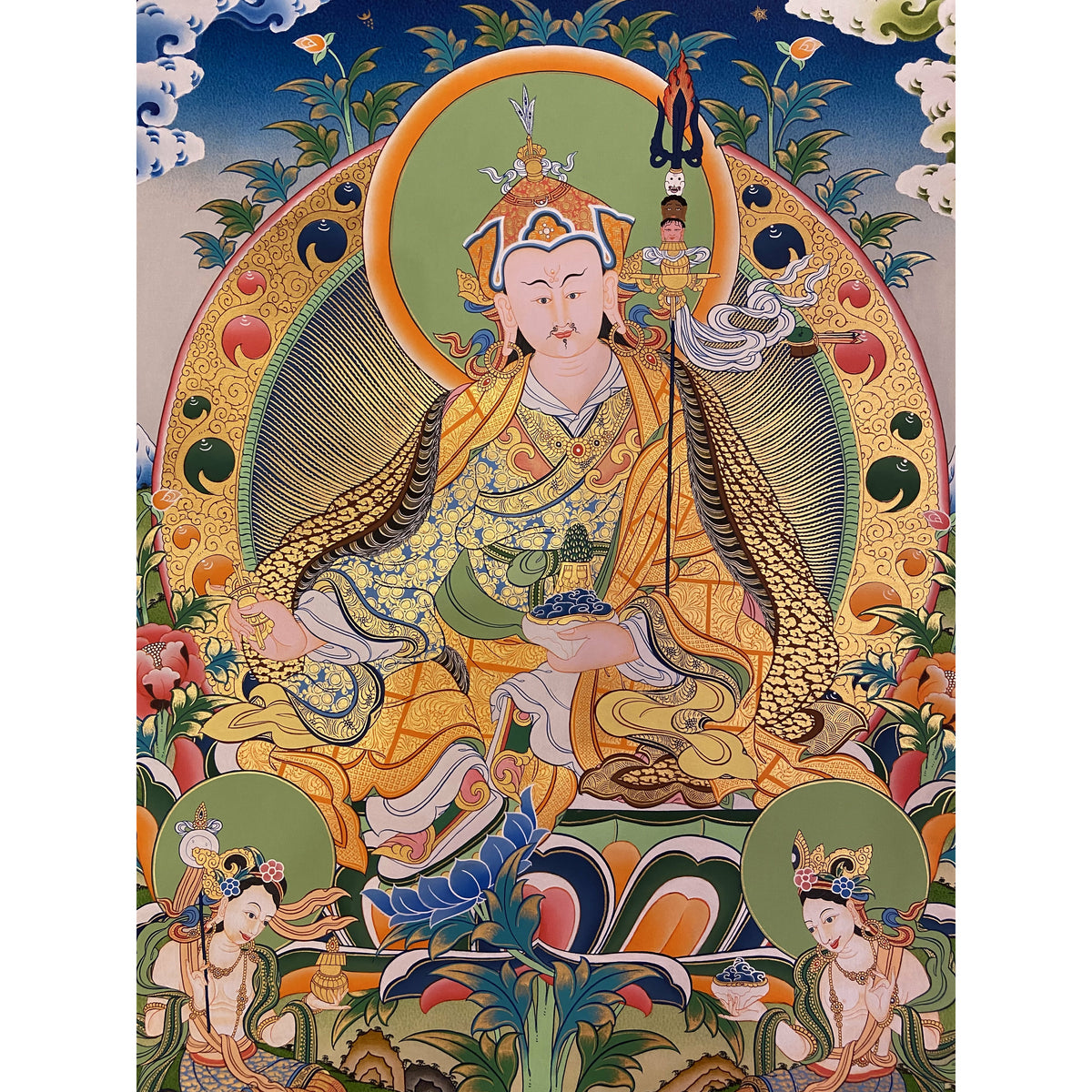 Guru Rinpoche Padmasambhava Thangka– Art Of Tibet