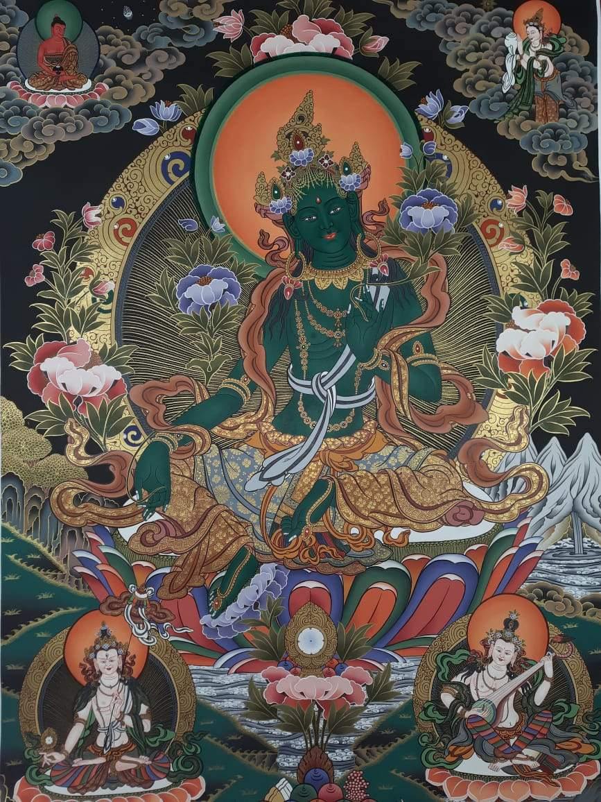 Art Of Tibet - Green Tara