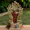 Amoghasiddhi Blessing Buddha Pure Bronze Statue with Coral, Malachite and Lapis Stone Inlaid