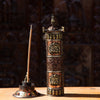 Fine Carving Vertical Buddha Copper Incense Holder