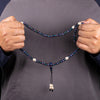 Lapis Inlaid Bone and Skull Impermanence Mala