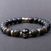 Matt Onyx Lava Stone Courage Bracelet