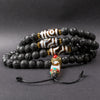 Lava Stone Dzi Beads Mala