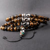 Tiger Eye Dzi Beads Mala