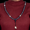 Lapis Inlaid Bone and Skull Impermanence Mala