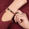 Red Jasper & Onyx Determination Bracelet