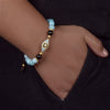 Amazonite Calming Bracelet with Evil Eye Charm