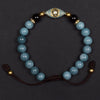 Amazonite Calming Bracelet with Evil Eye Charm