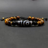 Tiger Eye & Dzi Beads Motivation Bracelet