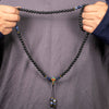 Lava Stone with Soldalite Calming Mala