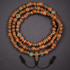 Rudraksha Mala with Turquoise & Coral Inlaid