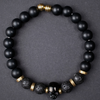 Matt Onyx Lava Stone Courage Bracelet