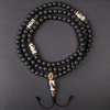 Lava Stone Dzi Beads Mala