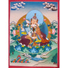 Guru Rinpoche in Consort Thangka