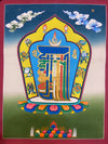 Kalachakra Alphabet Tibetan Thangka Painting