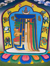 Kalachakra Alphabet Tibetan Thangka Painting