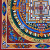 Kalachakra Mandala Large Tibetan Thangka Painting