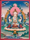 Chenrezig Thangka Painting