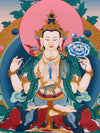 Chenrezig Thangka Painting