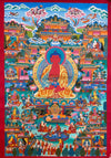 Pure Land Amitabha Buddha Masterpiece Thangka