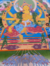 Marichi: Goddess of Dawn Pulled by a Chariot of Seven Pigs Thangka