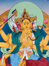 Marichi: Goddess of Dawn Pulled by a Chariot of Seven Pigs Thangka