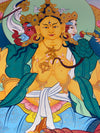 Marichi: Goddess of Dawn Pulled by a Chariot of Seven Pigs Thangka