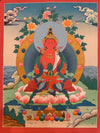 Amitayus Buddha Tibetan Thangka Painting