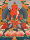 Amitayus Buddha Tibetan Thangka Painting