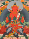 Amitayus Buddha Tibetan Thangka Painting