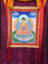 Shakyamuni Buddha Thangka - Silk Framed