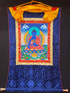 Medicine Buddha Thangka - Silk Framed