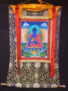 Medicine Buddha Thangka - Silk Framed