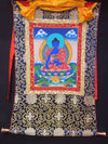 Medicine Buddha Thangka - Silk Framed