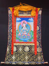 White Tara Thangka - Silk Framed