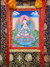 White Tara Thangka - Silk Framed