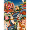 White Jambhala Tibetan Thangka