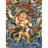 White Jambhala Tibetan Thangka