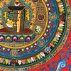 Kalachakra Alphabet Tibetan Thangka Painting