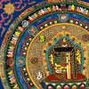 Kalachakra Alphabet Tibetan Thangka Painting