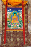 Shakyamuni Buddha Thangka - Silk Framed