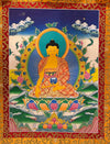 Shakyamuni Buddha Thangka - Silk Framed