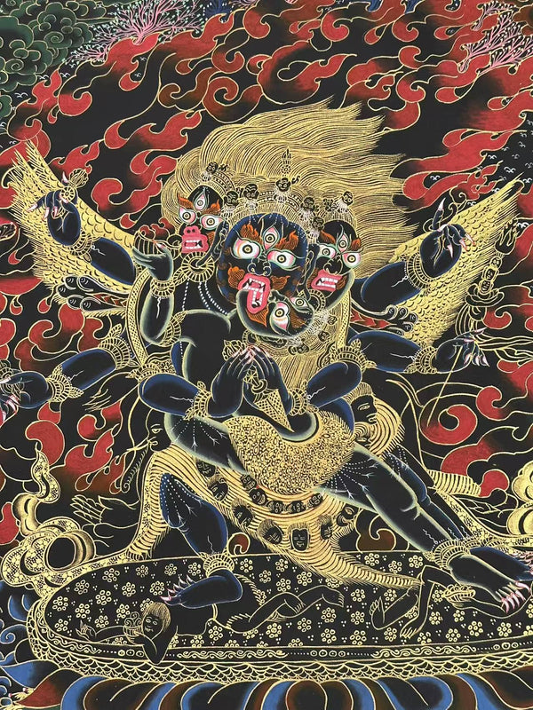 Vajrakilaya Masterpiece Thangka