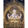 Chenrezig Masterpiece Thangka Painting