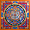 Kalachakra Mandala Large Tibetan Thangka Painting