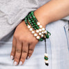 Ruby Zoisite with Howlite Mala