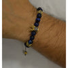 Blue Tiger Eye Crown Bracelet